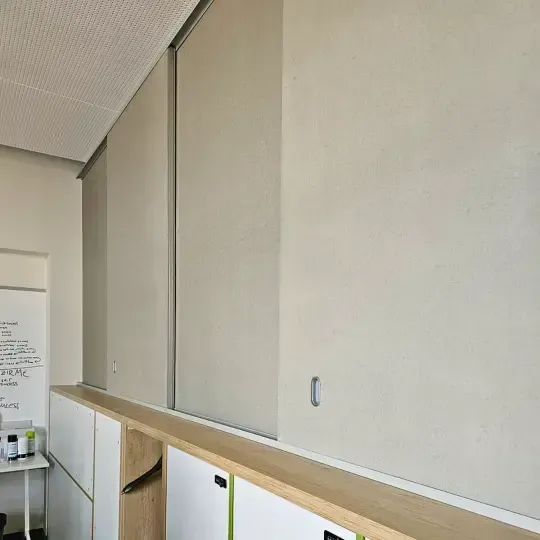 Custom Moving Separator Wall for Bank Office