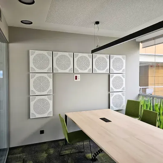 Comprehensive Acoustic Treatment for a Bank Office