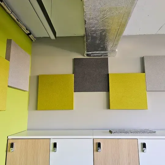 Comprehensive Acoustic Treatment for a Bank Office