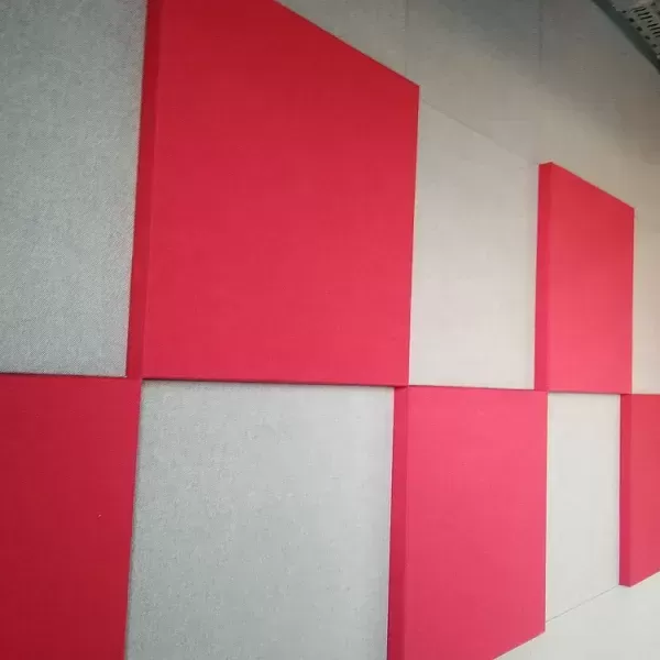 Acoustic panels installation in a famous radio studio