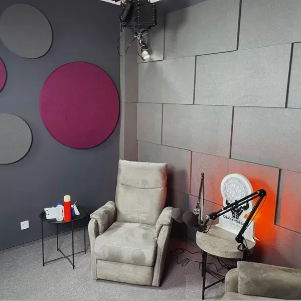 Acoustic Transformation of a Podcast Studio